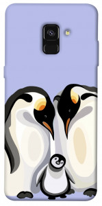 Чохол Penguin family для Galaxy A8 (2018)