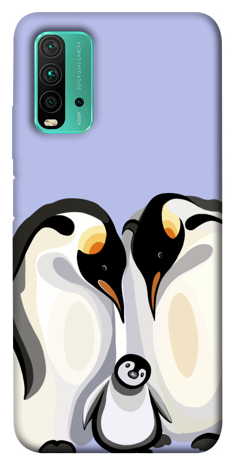 Чохол Penguin family для Xiaomi Redmi Note 9 4G