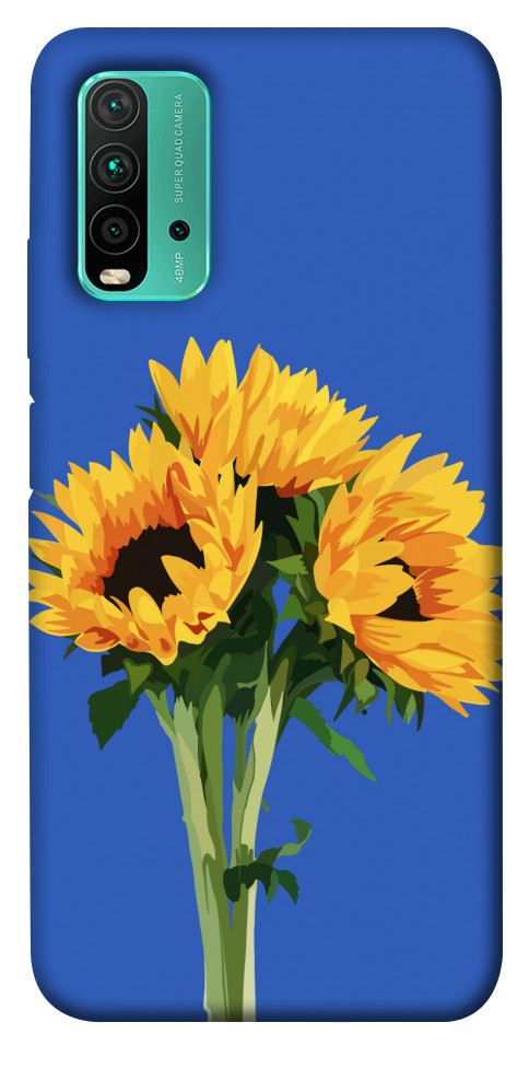 Чохол Bouquet of sunflowers для Xiaomi Redmi Note 9 4G