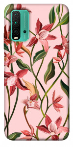 Чохол Floral motifs для Xiaomi Redmi Note 9 4G