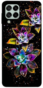 Чехол Flowers on black для Galaxy M53