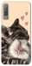 Чехол Cats love для Galaxy A7 (2018)