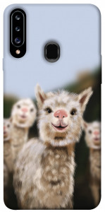 Чехол Funny llamas для Galaxy A20s (2019)