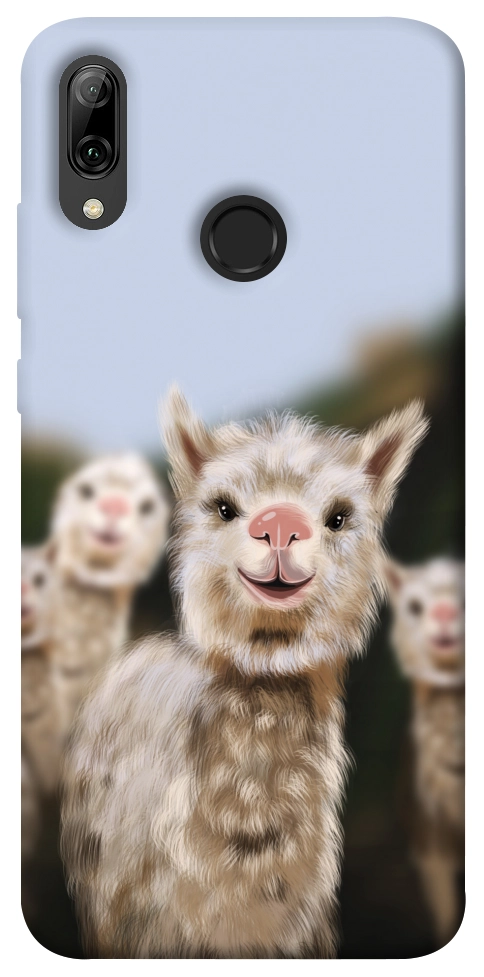 Чохол Funny llamas для Huawei P Smart (2019)