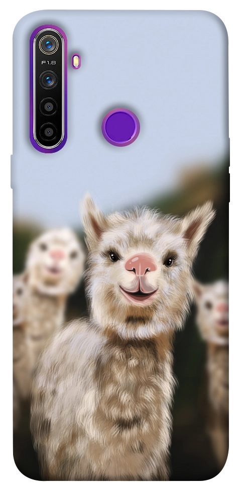 Чехол Funny llamas для Realme 5