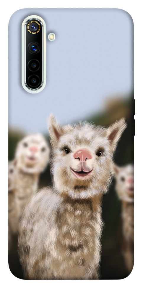 Чохол Funny llamas для Realme 6