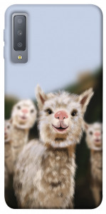 Чехол Funny llamas для Galaxy A7 (2018)