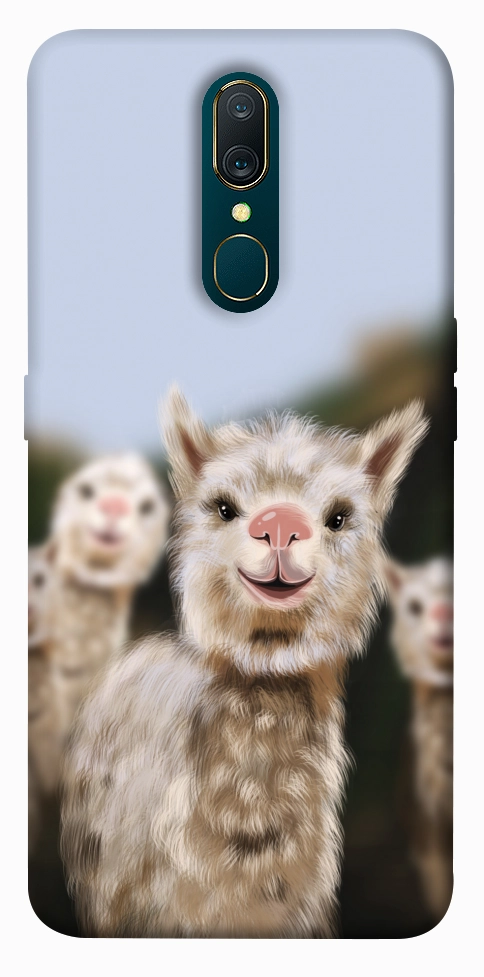 Чохол Funny llamas для OPPO A9