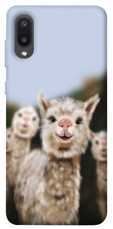 Чохол Funny llamas для Galaxy A02