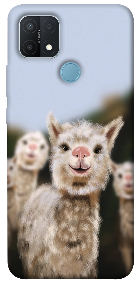 Чехол Funny llamas для Oppo A15