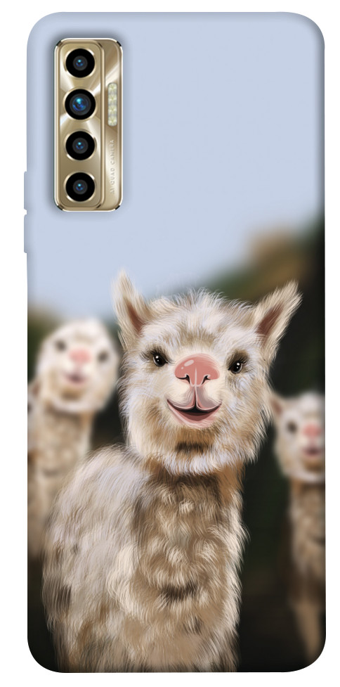 Чохол Funny llamas для TECNO Camon 17P