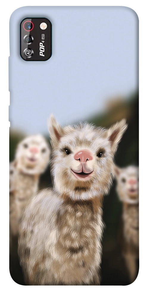 Чехол Funny llamas для TECNO POP 4 Pro