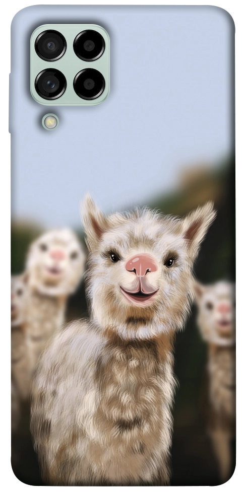 Чехол Funny llamas для Galaxy M53