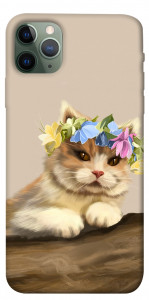 Чехол Cat in flowers для iPhone 11 Pro Max