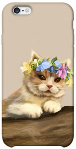 Чехол Cat in flowers для iPhone 6