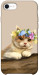 Чехол Cat in flowers для iPhone SE (2020)