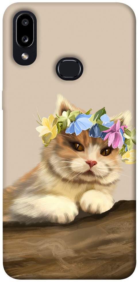 Чохол Cat in flowers для Galaxy A10s (2019)