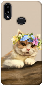 Чехол Cat in flowers для Galaxy A10s (2019)