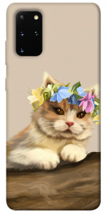 Чехол Cat in flowers для Galaxy S20 Plus (2020)