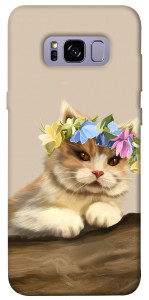 Чохол Cat in flowers для Galaxy S8+