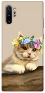 Чехол Cat in flowers для Galaxy Note 10+ (2019)