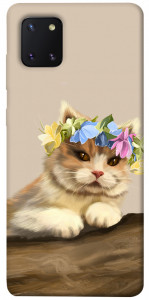Чохол Cat in flowers для Galaxy Note 10 Lite (2020)