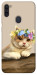 Чехол Cat in flowers для Galaxy M11 (2020)