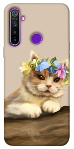 Чехол Cat in flowers для Realme 5