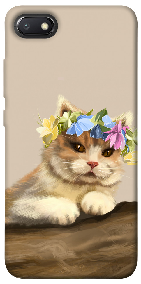 Чохол Cat in flowers для Xiaomi Redmi 6A