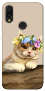 Чохол Cat in flowers для Xiaomi Redmi Y3