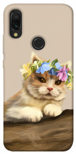 Чехол Cat in flowers для Xiaomi Redmi 7