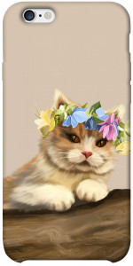 Чохол Cat in flowers для iPhone 6 plus (5.5'')