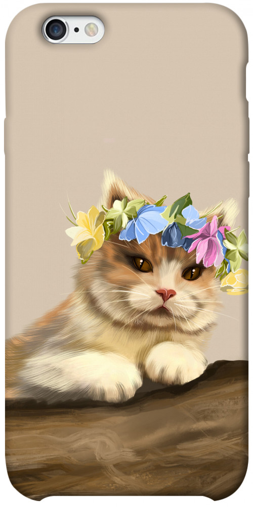 Чохол Cat in flowers для iPhone 6S Plus