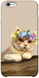 Чехол Cat in flowers для iPhone 6s plus (5.5'')