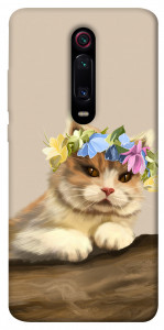 Чехол Cat in flowers для Xiaomi Mi 9T