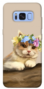 Чохол Cat in flowers для Galaxy S8 (G950)