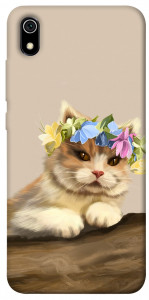 Чохол Cat in flowers для Xiaomi Redmi 7A