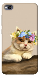 Чехол Cat in flowers для Xiaomi Redmi 4A