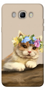 Чохол Cat in flowers для Galaxy J5 (2016)