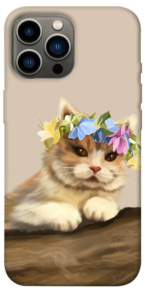 Чехол Cat in flowers для iPhone 12 Pro Max