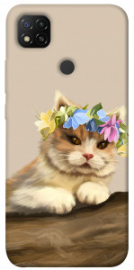 Чехол Cat in flowers для Xiaomi Redmi 9C