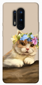 Чехол Cat in flowers для OnePlus 8 Pro