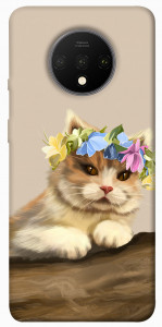 Чехол Cat in flowers для OnePlus 7T