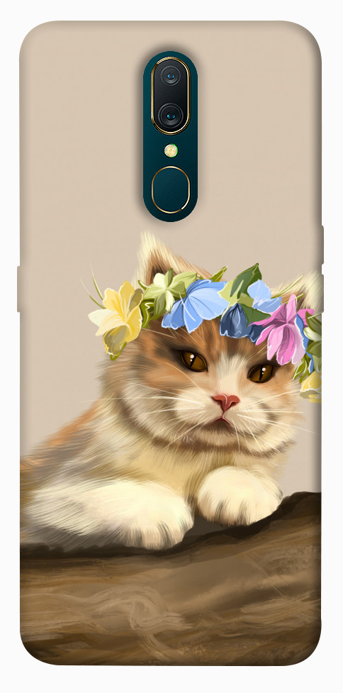 Чехол Cat in flowers для OPPO A9