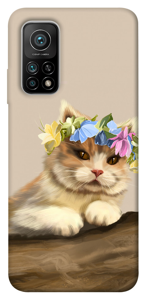 Чохол Cat in flowers для Xiaomi Mi 10T