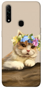 Чохол Cat in flowers для Oppo A31