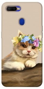 Чехол Cat in flowers для Oppo A5s