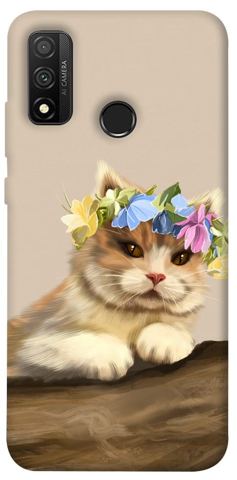 Чохол Cat in flowers для Huawei P Smart (2020)