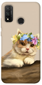 Чехол Cat in flowers для Huawei P Smart (2020)