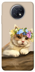 Чехол Cat in flowers для Xiaomi Redmi Note 9 5G